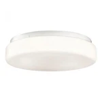 New Kichler 10889WH Flush Mount Fluorescent Ceiling Light White 11.5" Dia.. Fixed Price $47.95.