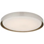 Visual Comfort Kelly Wearstler 24" Precision Flush Mount Light, Polished Nickel. Fixed Price $1436.00.