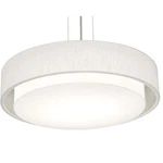 Afx Lighting Sanibel 23" Pendant, Nickel/linen White SAP2332MBSN-LW. Fixed Price $452.00.