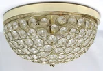 Elegant Designs 2 Light Elipse Flush Mount Ceiling W Gold/crystals. Fixed Price $22.95.