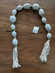 Pottery Barn Wood Beaded Rope - Open Box. Fixed Price $49.00.