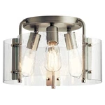 Thoreau 3 Light Semi-flush Mount 8.5 Inches Tall By 14 Wide-brushed. Fixed Price $264.99.