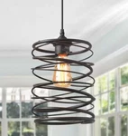 Lnc Pendant Light 11" Adjustable Hanging Length Modern Cylinder Metal Bronze. Fixed Price $60.00.