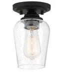 Minka Lavery 4921-66A Shyloh 1-LIGHT Convertible Pendant Coal Black Semi Flush. Fixed Price $44.95.