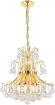 Elegant Lighting 8001D19G/RC Royal Cut Clear Crystal Toureg 10-LIGHT, Two-tier. Fixed Price $434.00.