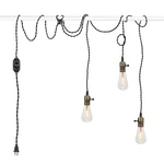 Vintage Pendant Light Kit Cord With Dimming Switch And Triple E26/E27 Industr.... Fixed Price $31.61.
