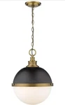 Z-lite 619P14-MB-FB Peyton Pendant Matte Black And Factory Bronze. Fixed Price $300.00.