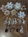 Elk Cristallo Fiore Chandelier Parts Glass Flowers Crystal Dangles. Fixed Price $149.00.