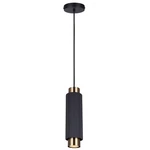 Covo Modern Pendant Light, Matte Black And Gold Finish With Adjustable Cord, .... Fixed Price $27.62.