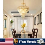 Elegant Crystal Chandelier Modern Ceiling Pendant Lamp Lighting Fixture. Fixed Price $54.09.