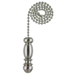 Westinghouse 7710300 Pendant Pull Chain, Brushed Nickel, White. Fixed Price $15.34.