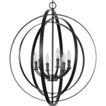 Progress Lighting Equinox 6-LIGHT Traditional Sphere Pendant Matte Black. Fixed Price $482.32.