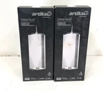 2PK Artika Subway Round 12-WATT Integrated Led Chrome Mini Pendant With Glass. Fixed Price $39.99.