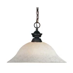 Z-lite Lights Pendant, Olde Bronze, White Mottle 100701OB-WM16. Fixed Price $129.20.
