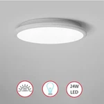 Round Led Ceiling Light Fixture Flush Mount 6500K Cool 12" White Single. Fixed Price $39.00.