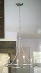 Nib Nice 26"X28" 6-LITE Candle-look Chandelier Light (brushed Nickel Finish). Fixed Price $159.95.
