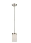 (4X) Nuvo Lighting Single Lights 5" Wide Mini Pendants Brushed Nickel 60/4708. Fixed Price $79.00.
