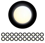 20 Packs 4 Inch Black Led Low Profile Recessed & Surface Mount Disk Light, Ro.... Fixed Price $150.00.