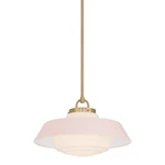 Crystorama Lighting Group XAN-8006 Xander 16"W Pendant Vibrant Gold / Blush. Fixed Price $448.00.