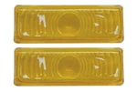 Glass Amber Park Light Lens Set Rh Lh 1947-53 Chevy Pickup Truck. Fixed Price $14.90.