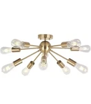 Bonlicht Sputnik Chandelier 10 Lights Brushed Brass. Fixed Price $35.00.