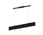 Krista Led Chandelier With Satin Black Finish. Fixed Price $234.00.