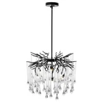 Cwi Lighting Anita 6 Transitional Glass Chandelier Black. Fixed Price $977.51.