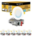 Nuwatt 4 Inch Ultra Thin Led Recessed Lighting, 5CCT. Fixed Price $74.44.