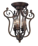 4-LIGHT Rubbed Bronze Candle Semi-flush Mount By Millennium Lighting. Fixed Price $120.00.