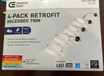 Commercial Electric Inch Led Color Changing Recessed Trim White (4 Lights). Fixed Price $24.99.