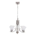 Hampton Bay Nove 3-LIGHT Brushed Nickel Chandelier. Fixed Price $119.98.