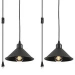 Aojunsansan Black Plug Pendant Light, 8.2IN. Fixed Price $35.99.