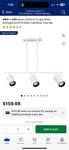 Allen + Roth Mason 3-LIGHT 25.62-IN White Dimmable Track Bar 2592339. Fixed Price $100.00.
