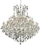 Elegant Theresa 41 Light 52" Royal Chandelier, Chrome/clear 2800G52C-RC. Fixed Price $4860.00.