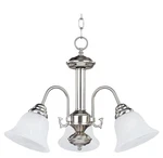 Maxim 2697MRSN Malaga 3 Light Chandelier-satin Nickel. Fixed Price $138.00.