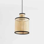 Vidalite Modern Bohemian 1-LIGHT 2 Tier Mini Pendant Pvc Rattan Shade. Fixed Price $42.53.