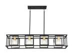 Nuvo Lighting 60/6417 Black Payne 42" Wide Chandelier W/ Glass Shades. Fixed Price $84.47.