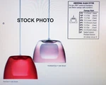 Besa Lighting 1XC-A34407-SN Lexi Lv Mini Pendant Amethyst/opal Glass Sat Nickel. Fixed Price $125.00.