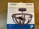 Progress Lighting Keowee Semi-flush Mount Two Bulb $45. Fixed Price $45.00.