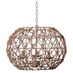 Kenroy Home 92072TN Torus Rustic Woven Pendant Light Fixture, Tan. Fixed Price $83.64.