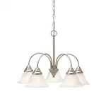 Kichler Telford 5-LIGHT Brushed Nickel Chandelier. Fixed Price $85.00.