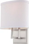 Nuvo 60-4751 Gemini Light Vanity Fixture With Slate Gray Fabric Shade. Fixed Price $55.43.