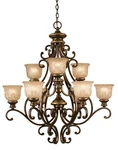 Crystorama 7409-BU Norwalk 9-LIGHT Chandelier In Bronze Umber. Fixed Price $1194.00.