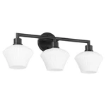 Quorum International 5221-3 Belinder Light 25"W Vanity Black. Fixed Price $137.00.