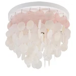 Capiz Shell Close To Ceiling 3-LIGHT Coastal Flush Mount .... Fixed Price $127.65.