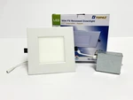 Topaz RDL/6SQ/15/5CTS-46 6" Led Slim Fit Recessed Downlight Cct Select 15W White. Fixed Price $13.95.