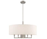 Livex Lighting 42605-91 Meridian Six Chandelier, Brushed Nickel Finish W. Fixed Price $289.95.
