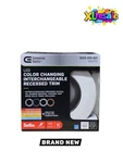 Commercial Electric 5/6" Led Recessed Light Trim 4 Color Baffle Cct Dimmable. Fixed Price $14.95.