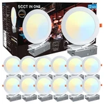 Oraluce 12 Pack Led Recessed Lighting 6 Inch With Junction Box Ultra-thin, Di.... Fixed Price $110.22.