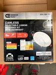 Commercial Electric Premium Series Led Baffle Canless Recessed Light 6". Fixed Price $26.01.